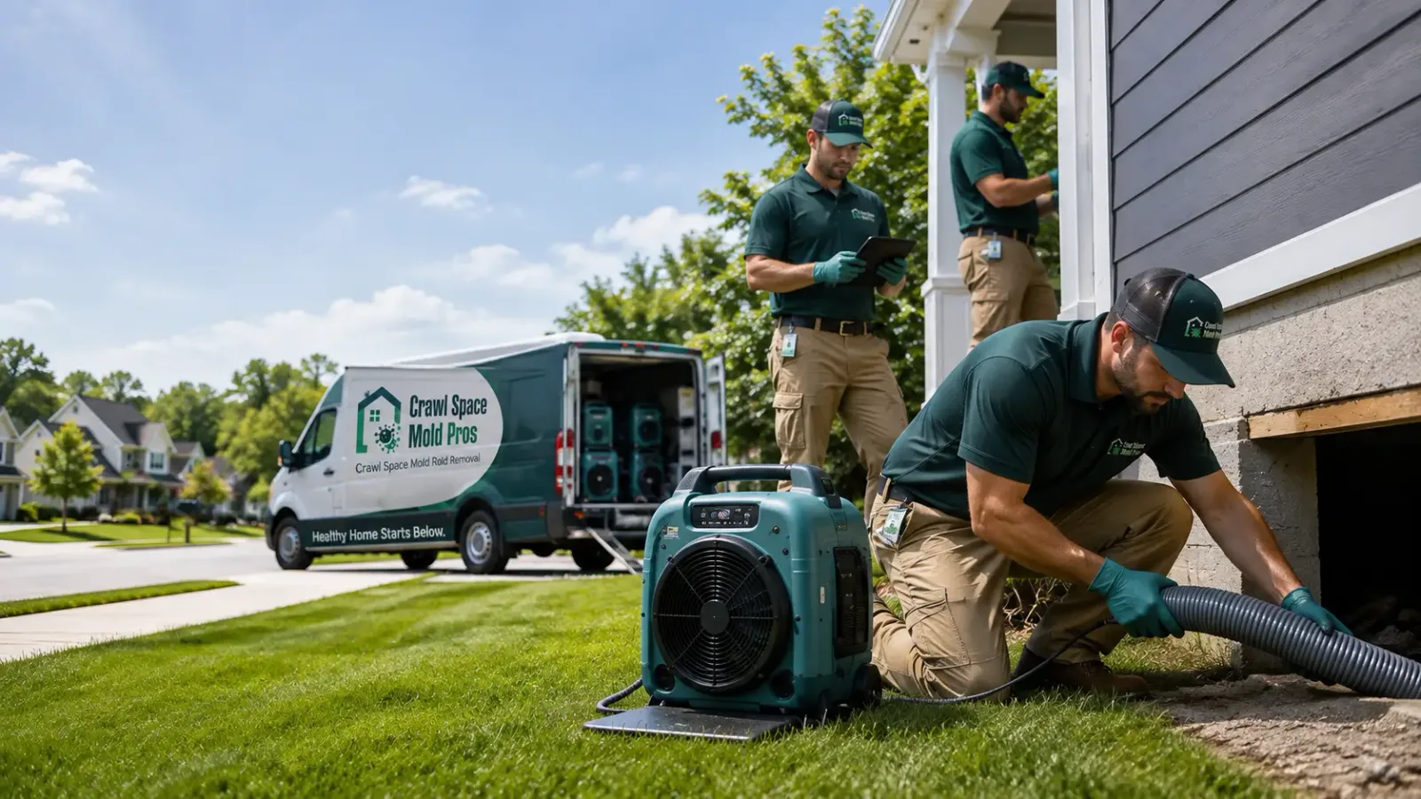 Crawl Space Mold Removal in Mulvane, KS